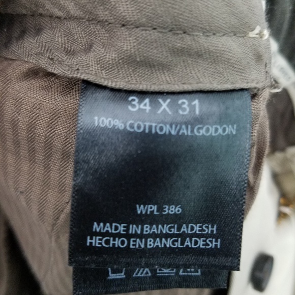 Haggar Khaki Pants 34x31 Pleated Front - Picture 5 of 6